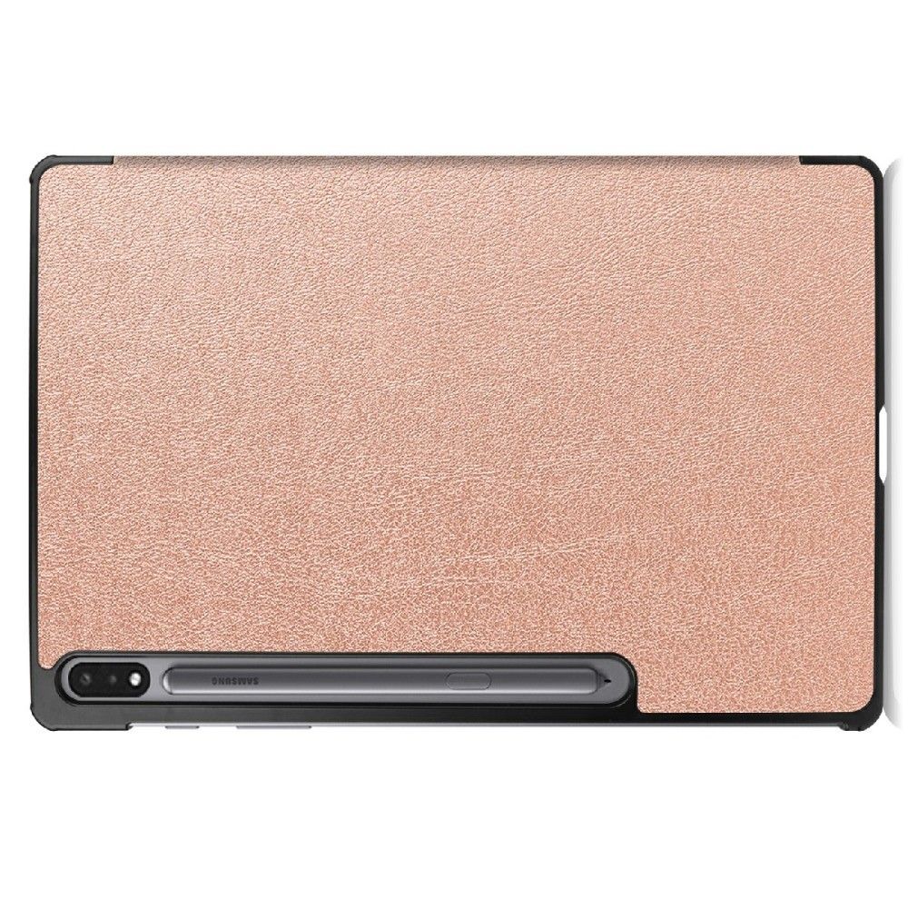 Двухсторонний Чехол Книжка для планшета Samsung Galaxy Tab S7 FE Искусственно Кожаный с Подставкой Розовый