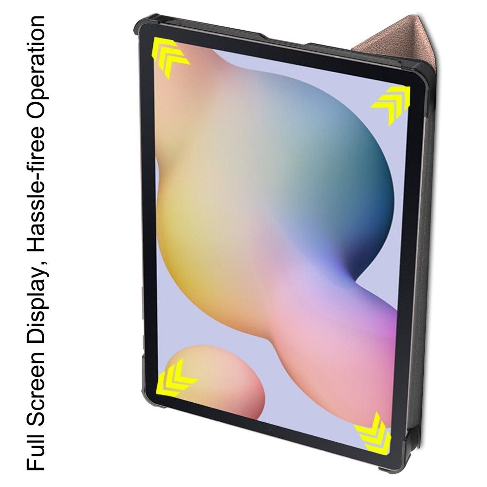 Двухсторонний Чехол Книжка для планшета Samsung Galaxy Tab S7 Искусственно Кожаный с Подставкой Розовый