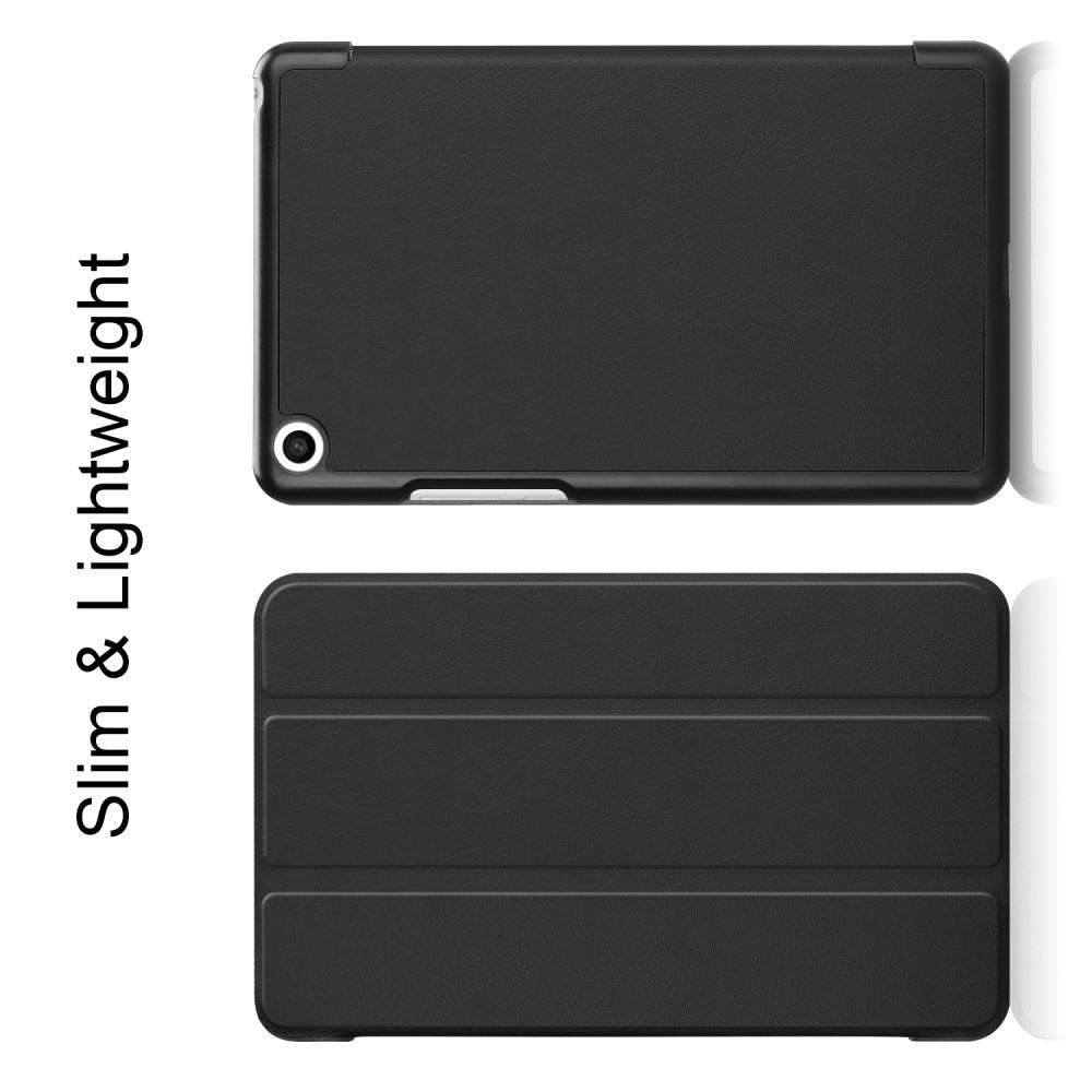 Двухсторонний Чехол Книжка для планшета Xiaomi Mi Pad 4 Искусственно Кожаный с Подставкой Черный