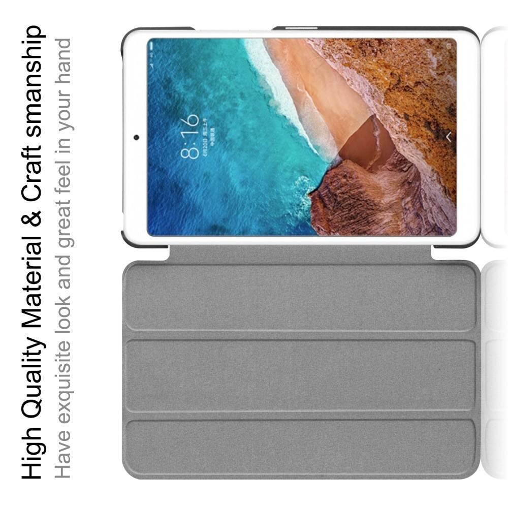 Двухсторонний Чехол Книжка для планшета Xiaomi Mi Pad 4 Искусственно Кожаный с Подставкой Голубой