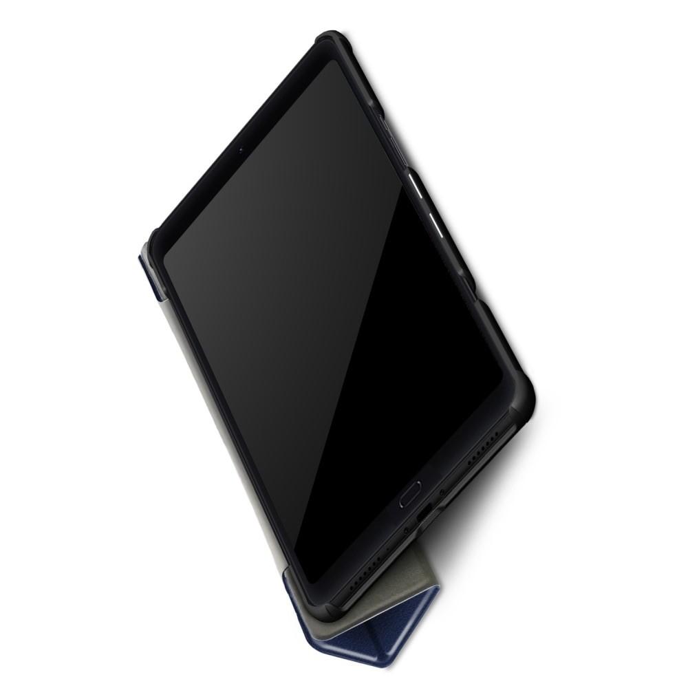 Двухсторонний Чехол Книжка для планшета Xiaomi Mi Pad 4 Plus Искусственно Кожаный с Подставкой Синий
