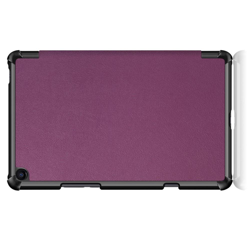 Двухсторонний Чехол Книжка для планшета Xiaomi Mi Pad 4 Plus Искусственно Кожаный с Подставкой Фиолетовый