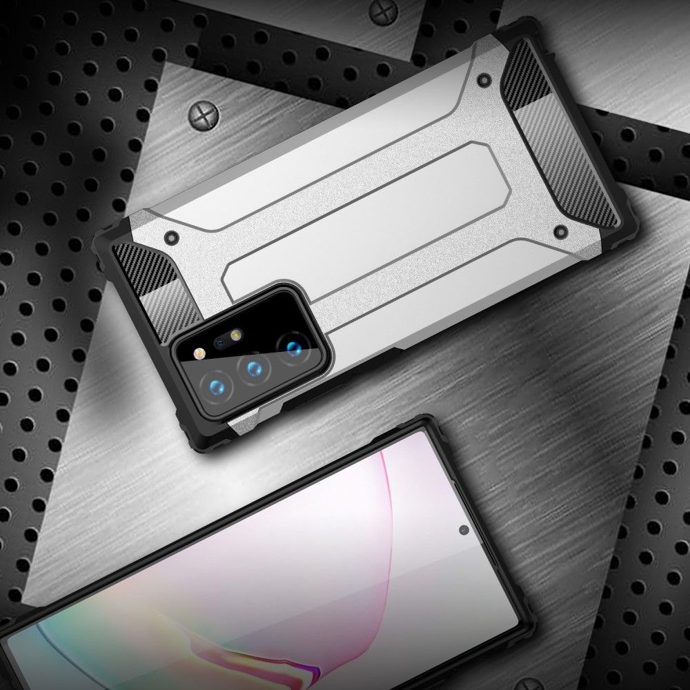 Extreme Усиленный Защитный Силиконовый Матовый Чехол для Samsung Galaxy Note 20 Ultra Черный