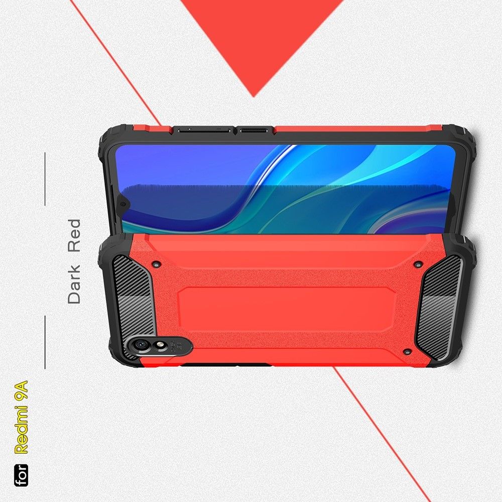 Extreme Усиленный Защитный Силиконовый Матовый Чехол для Xiaomi Redmi 9A Серебряный