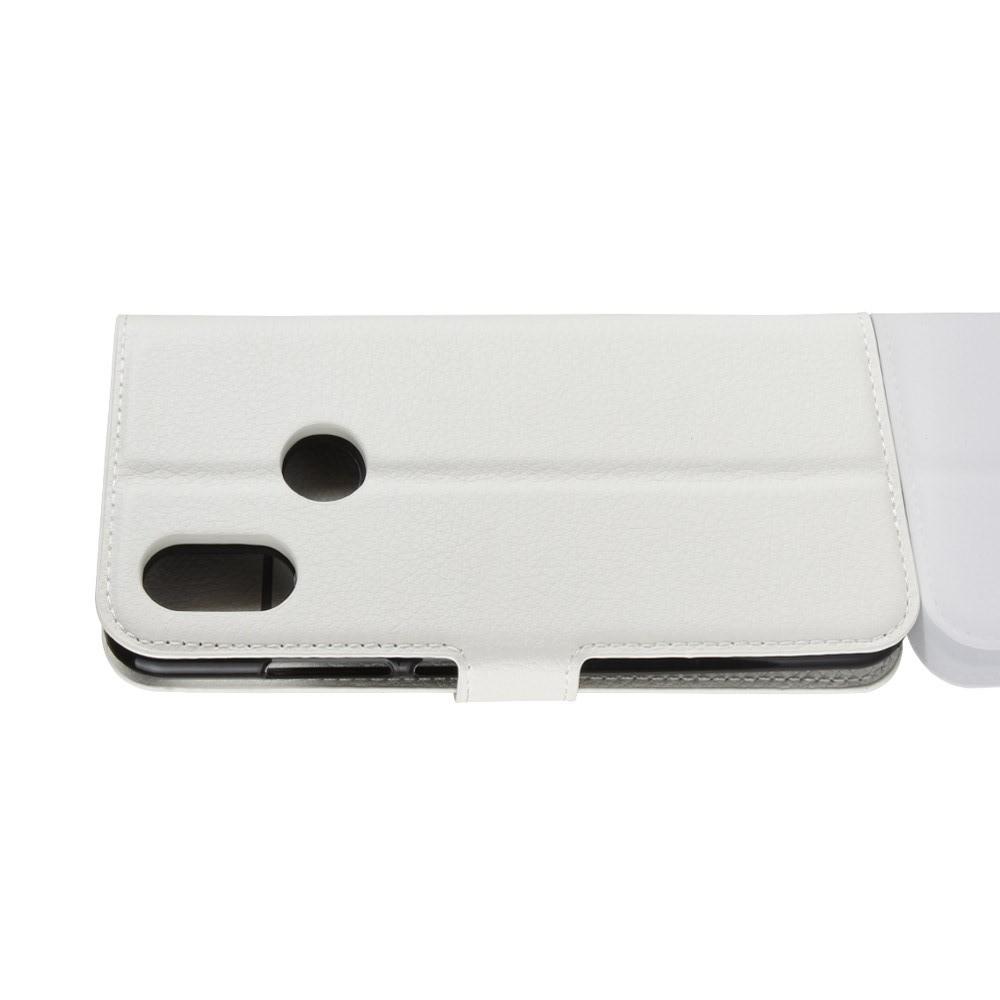 Флип чехол книжка с кошельком подставкой отделениями для карт и магнитной застежкой для Чехлы для Xiaomi Mi A2 / Mi 6X Белый