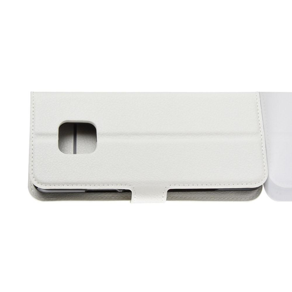 Флип чехол книжка с кошельком подставкой отделениями для карт и магнитной застежкой для Huawei Mate 20 Pro Белый