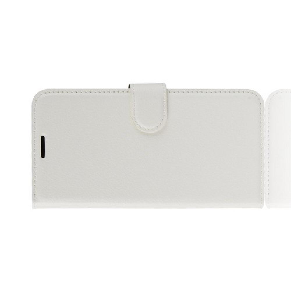 Флип чехол книжка с кошельком подставкой отделениями для карт и магнитной застежкой для Nokia 2.1 2018 Белый