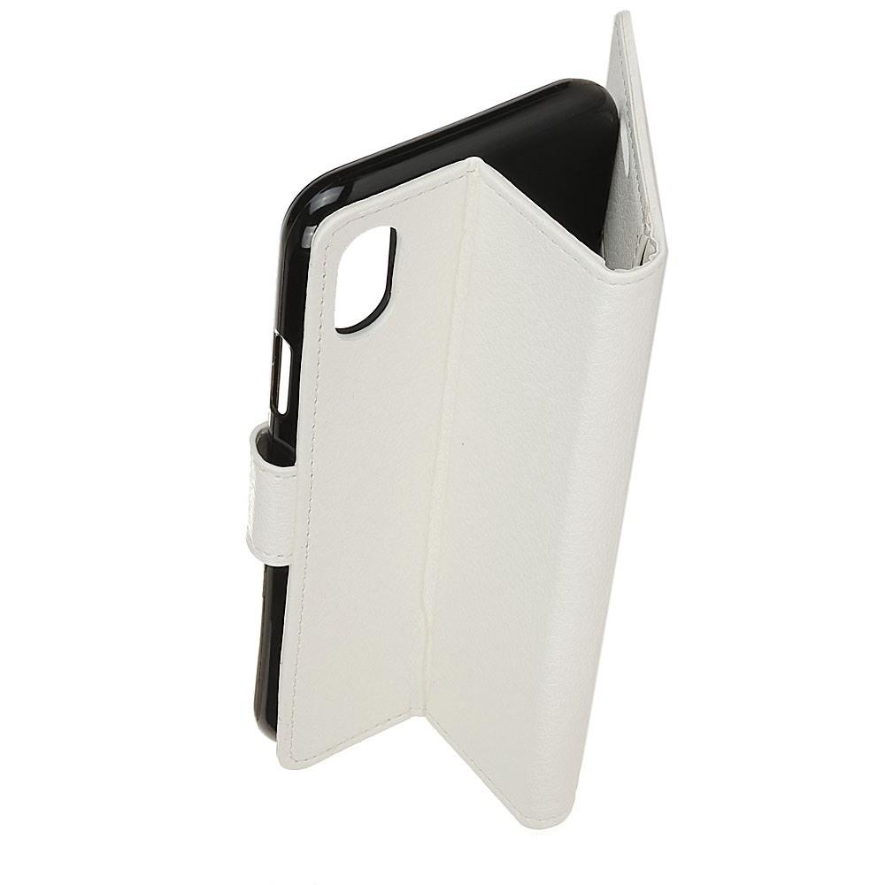 Флип чехол книжка с кошельком подставкой отделениями для карт и магнитной застежкой для Samsung Galaxy A10e Белый