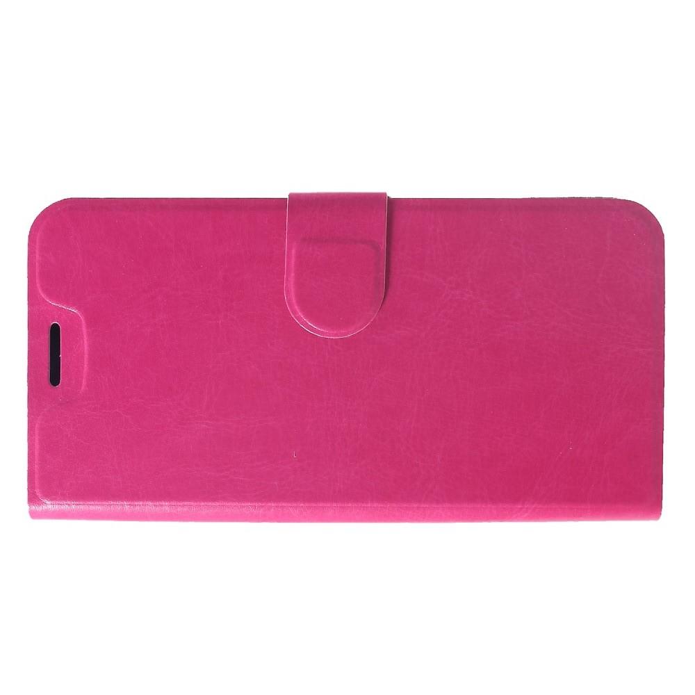 Флип чехол книжка с кошельком подставкой отделениями для карт и магнитной застежкой для Xiaomi Redmi Note 6 / Note 6 Pro Розовый