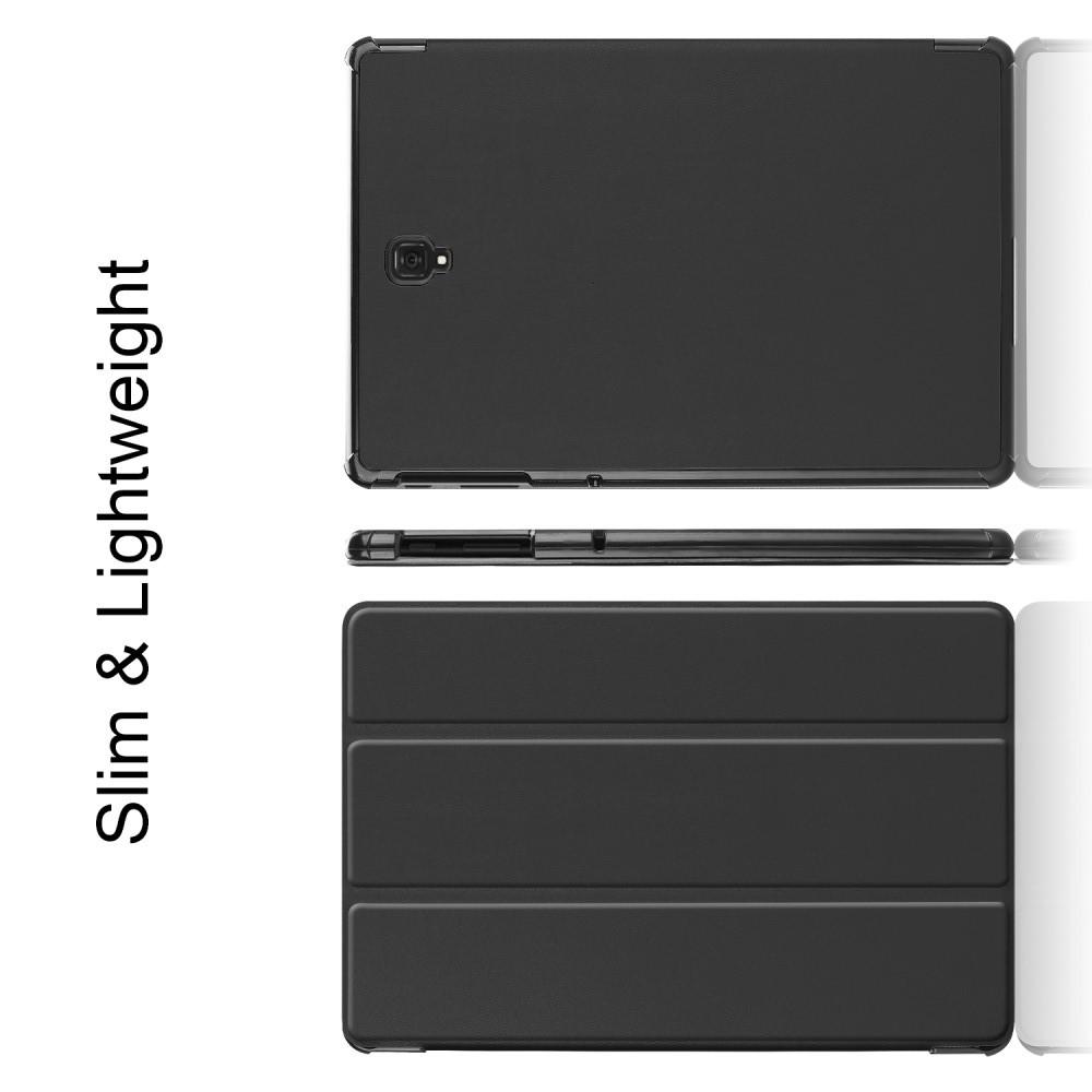 Флип чехол книжка с подставкой для Samsung Galaxy Tab S4 10.5 SM-T830 SM-T835 Черный