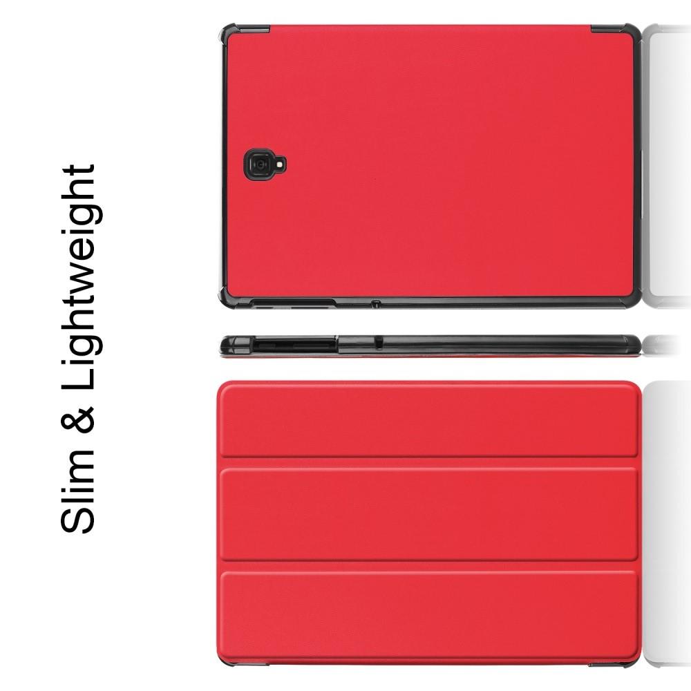 Флип чехол книжка с подставкой для Samsung Galaxy Tab S4 10.5 SM-T830 SM-T835 Красный