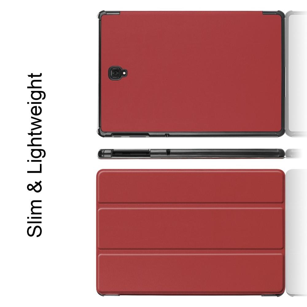Флип чехол книжка с подставкой для Samsung Galaxy Tab S4 10.5 SM-T830 SM-T835 Коричневый