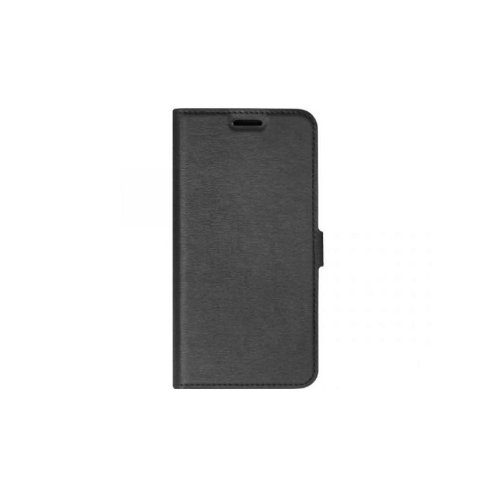 Горизонтальный Искусственно Кожаный Премиум DF Флип Чехол Книжка для Samsung Galaxy Note 10 Plus с Боковой Магнитной Застежкой Черный