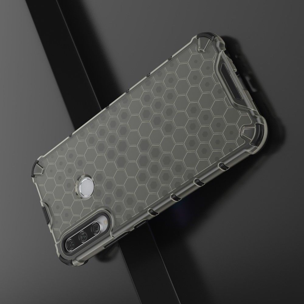 Honeycomb Противоударный Защитный Силиконовый Чехол для Телефона TPU для Huawei P40 lite E / lite E Черный