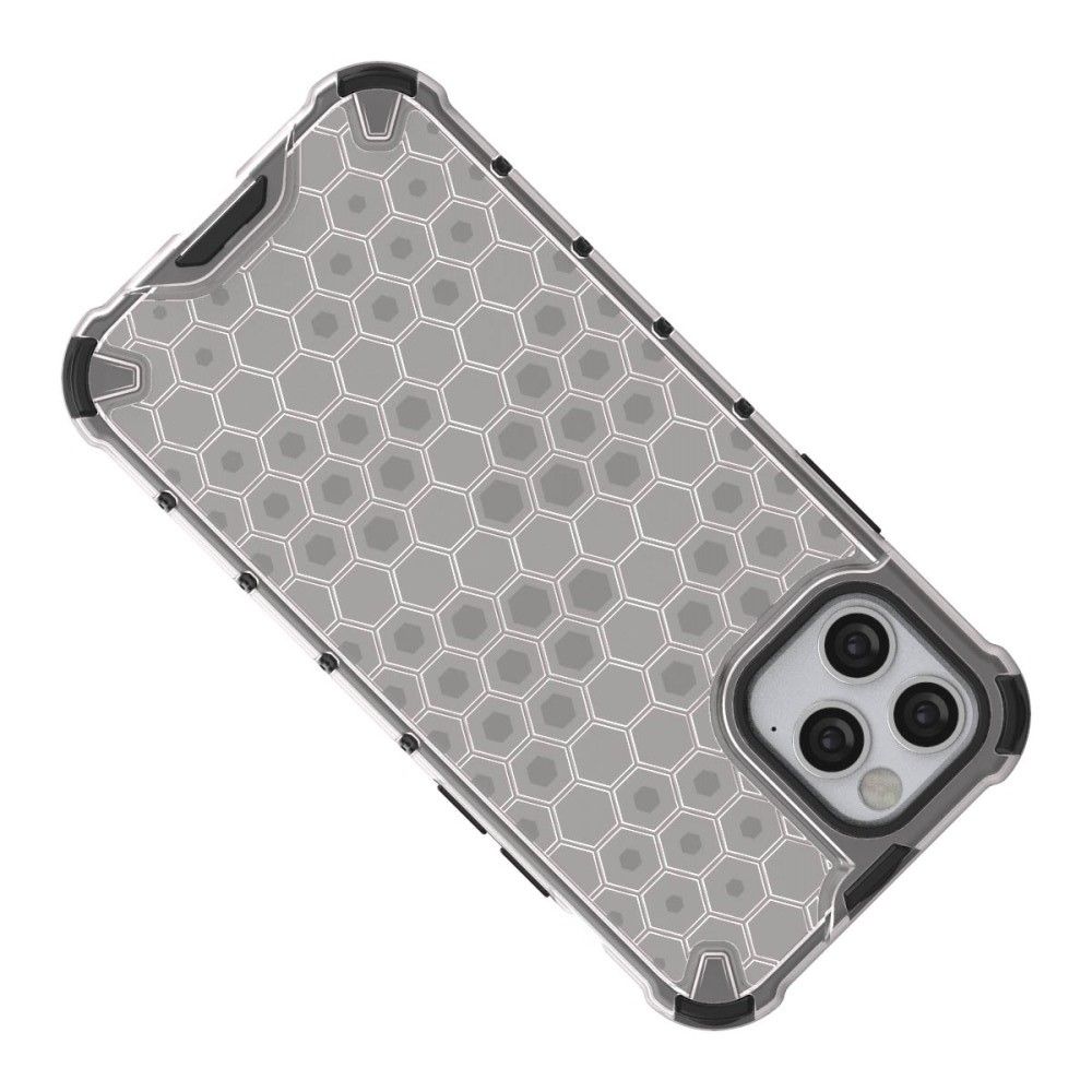 Honeycomb Противоударный Защитный Силиконовый Чехол для Телефона TPU для iPhone 12 / 12 Pro Белый