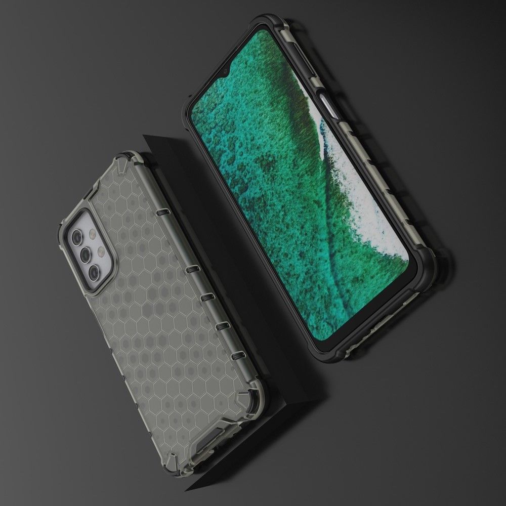 Honeycomb Противоударный Защитный Силиконовый Чехол для Телефона TPU для Samsung Galaxy A32 Черный