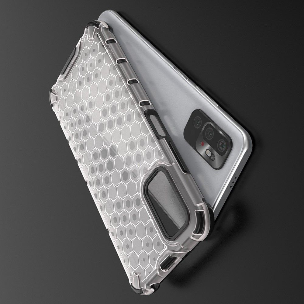 Honeycomb Противоударный Защитный Силиконовый Чехол для Телефона TPU для Xiaomi Redmi Note 10T / POCO M3 PRO Черный