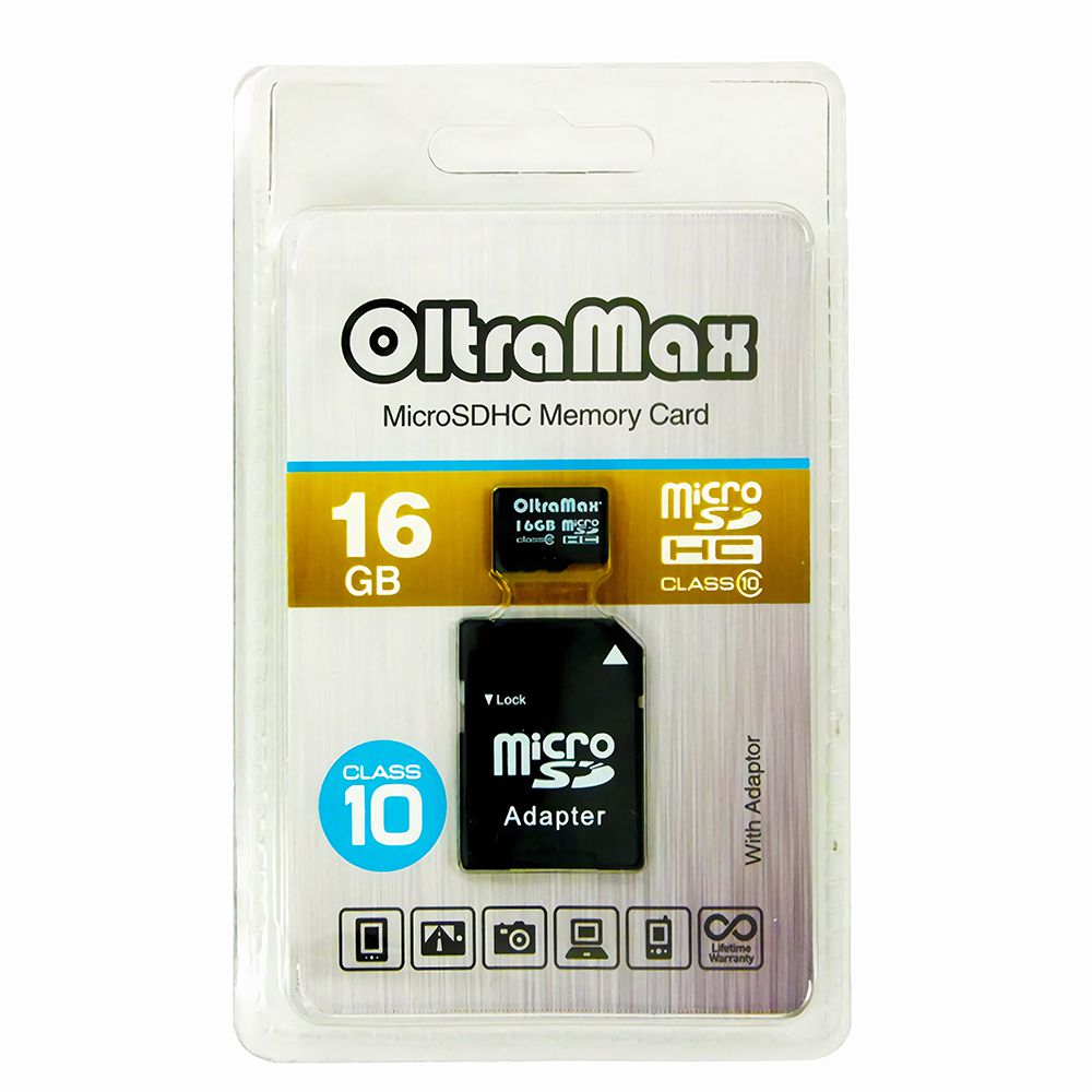 Карта памяти для телефона microSD OltraMax 16 GB