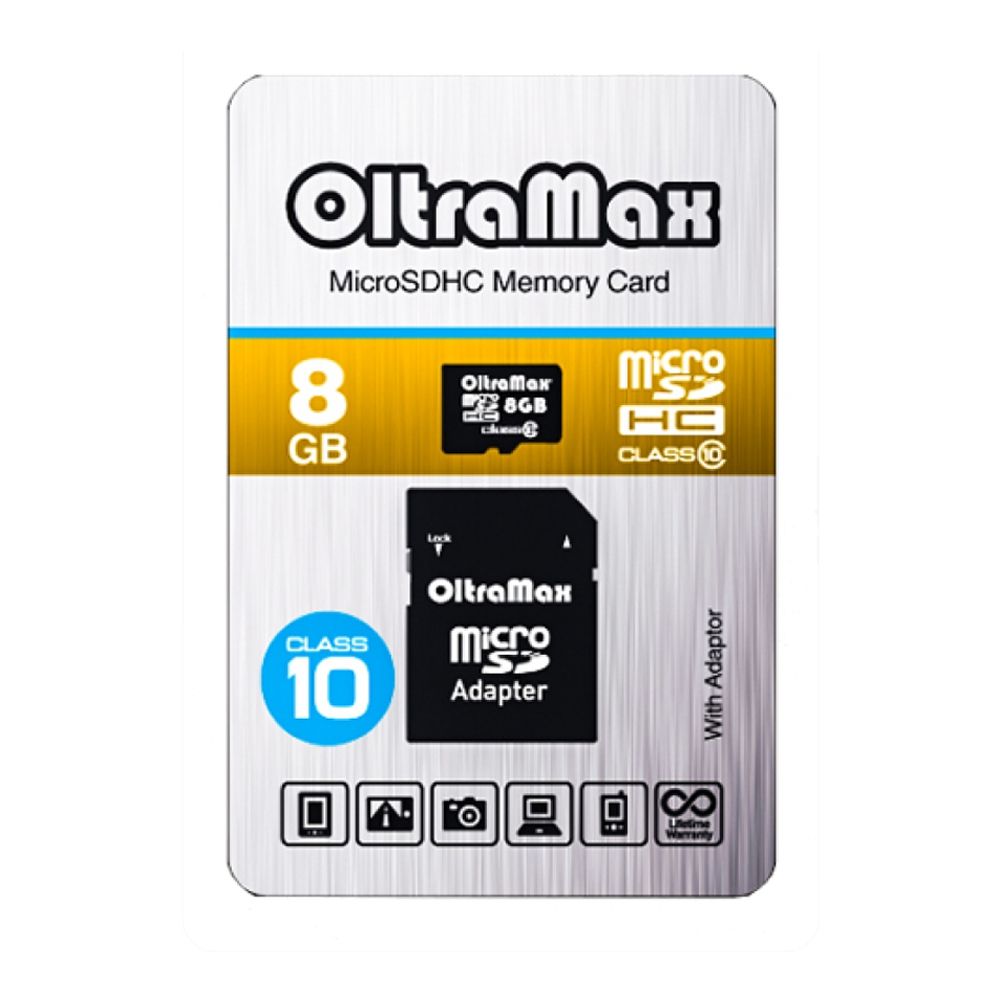 Карта памяти для телефона microSD OltraMax 8 GB