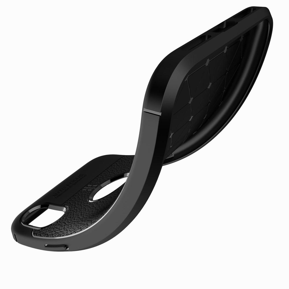 Litchi Grain Leather Силиконовый Накладка Чехол для iPhone XR с Текстурой Кожа Серый