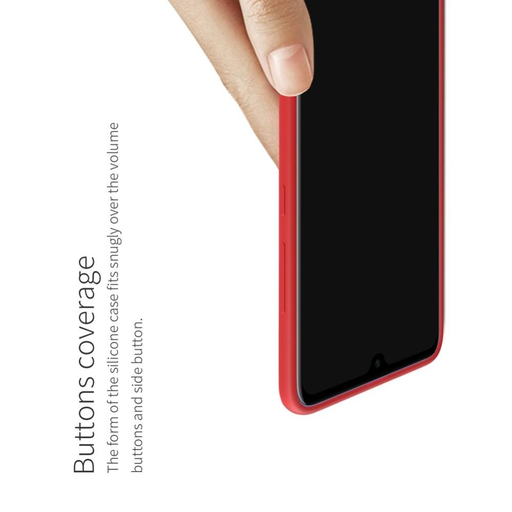 Мягкий матовый силиконовый бампер NILLKIN Flex чехол для Huawei Mate 20 Красный