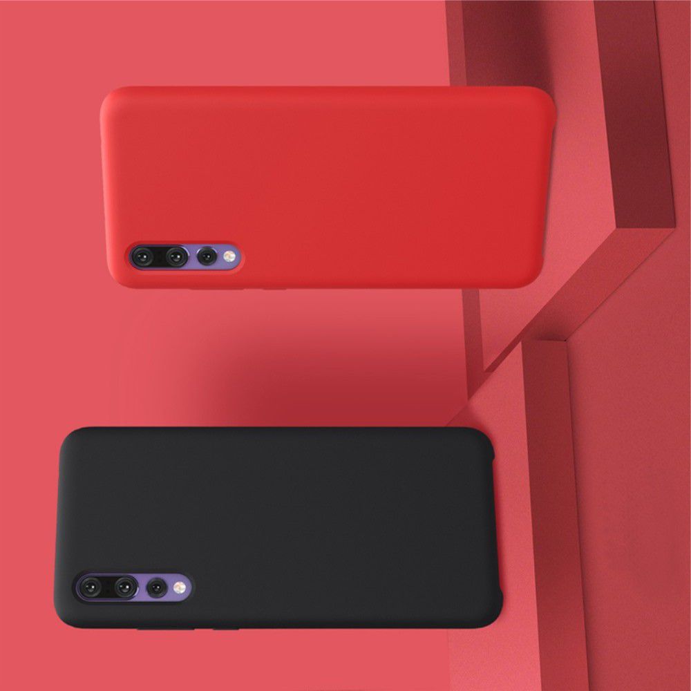 Мягкий матовый силиконовый бампер NILLKIN Flex чехол для Huawei P20 Pro Красный