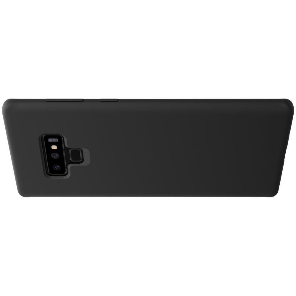 Мягкий матовый силиконовый бампер NILLKIN Flex чехол для Samsung Galaxy Note 9 Черный