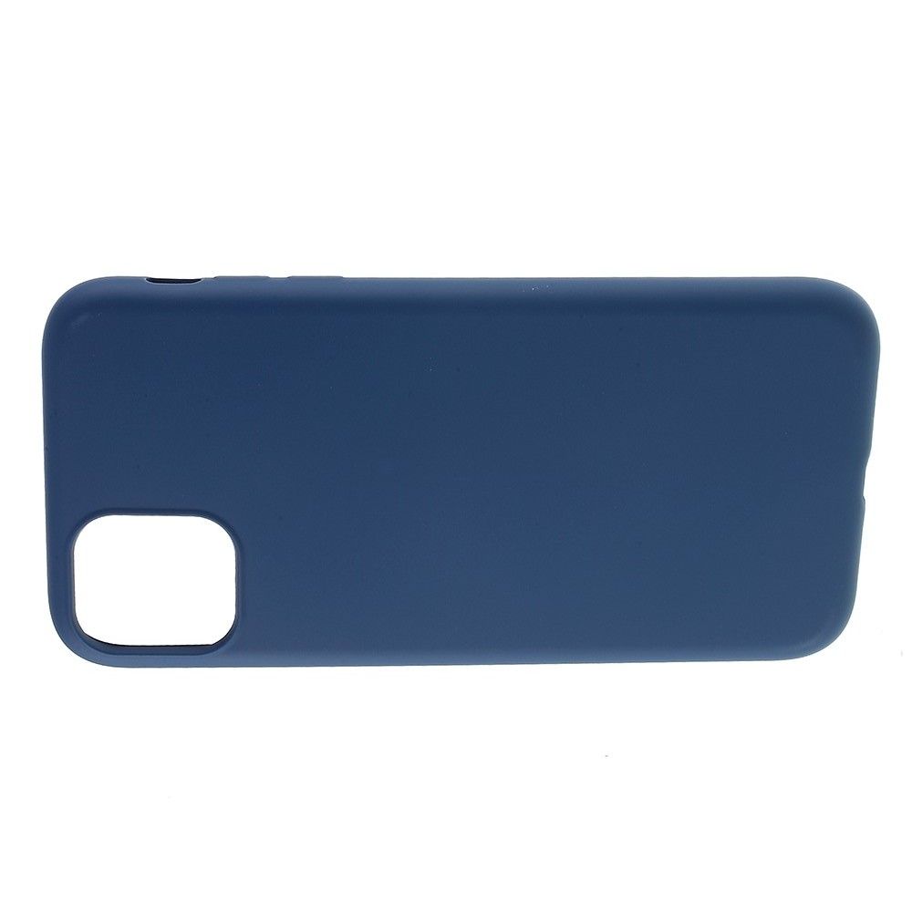 Мягкий силиконовый чехол для iPhone 11 Pro с подкладкой из микрофибры Синий