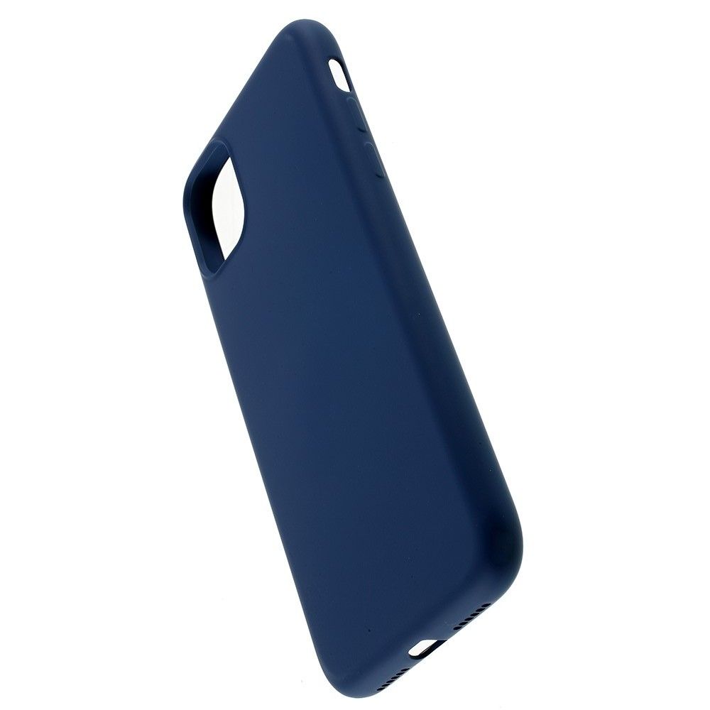 Мягкий силиконовый чехол для iPhone 11 Pro с подкладкой из микрофибры Синий
