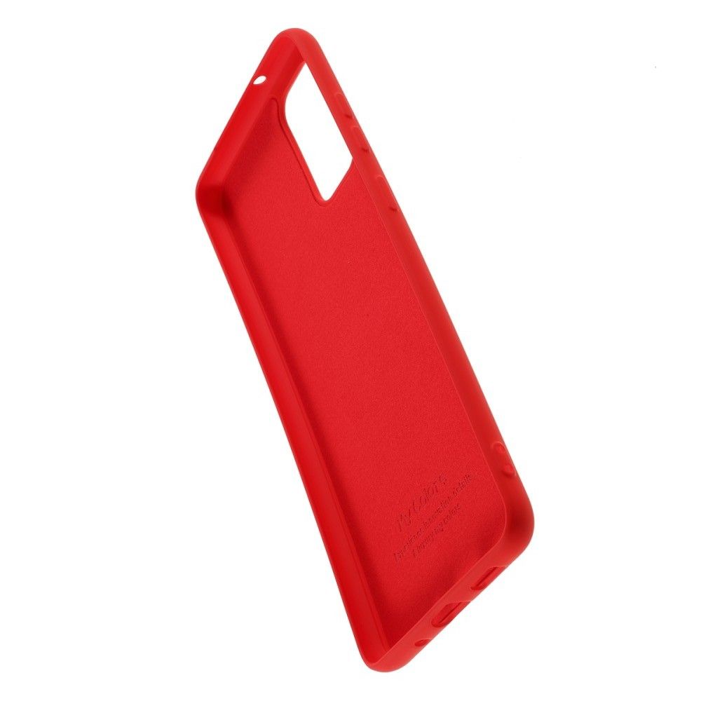 Мягкий силиконовый чехол для Samsung Galaxy S20 с подкладкой из микрофибры Красный