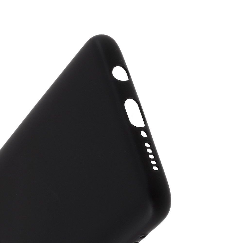 Мягкий силиконовый чехол для Xiaomi Redmi Note 8 Pro с подкладкой из микрофибры Черный