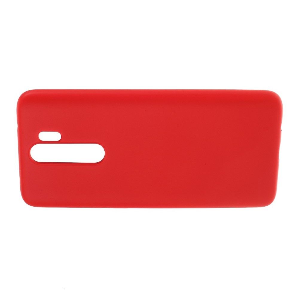Мягкий силиконовый чехол для Xiaomi Redmi Note 8 Pro с подкладкой из микрофибры Красный