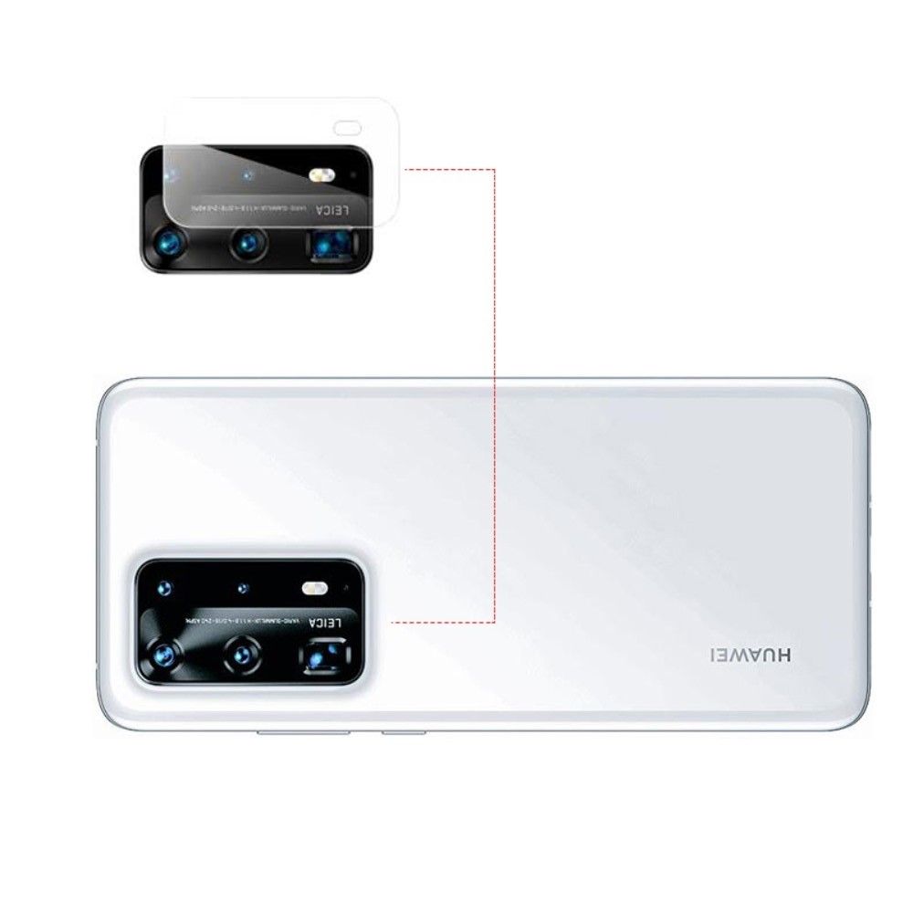 Олеофобное Закаленное Защитное Стекло на Заднюю Камеру Объектив для Huawei P40 Pro+ / Pro Plus