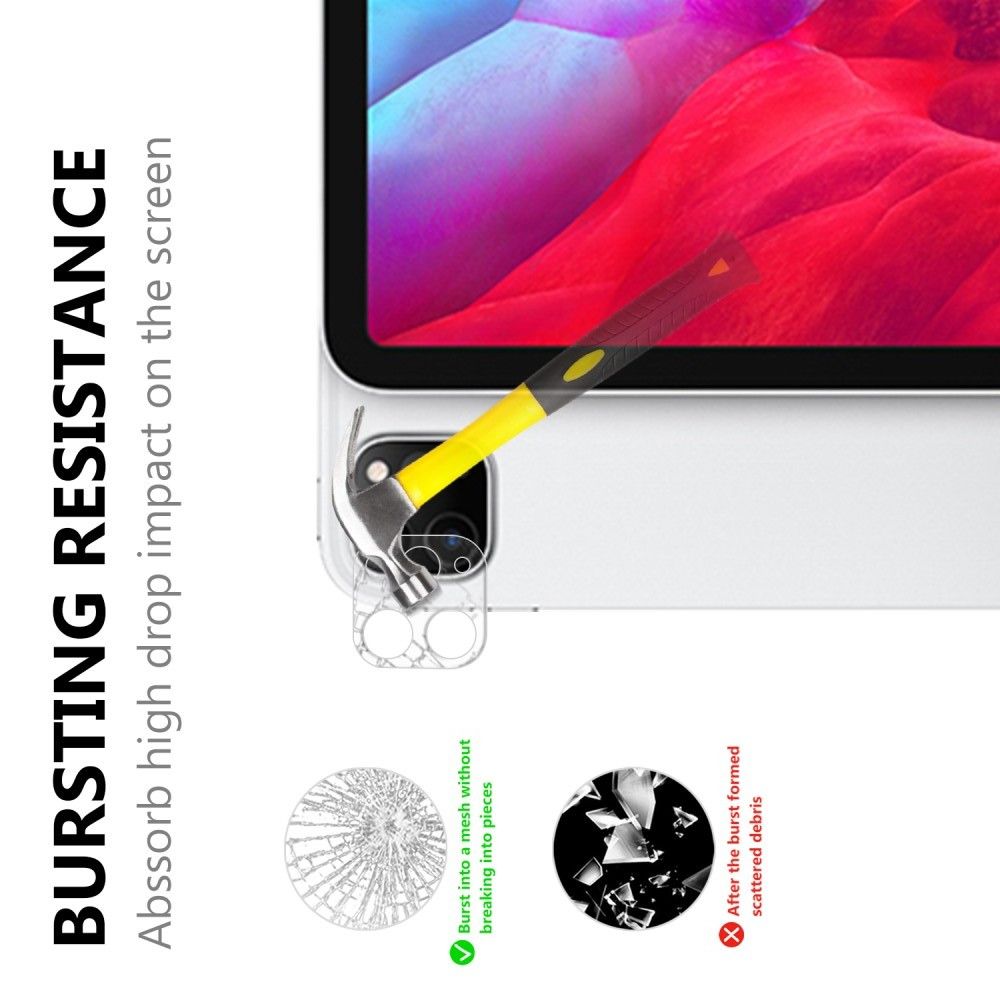 Олеофобное Закаленное Защитное Стекло на Заднюю Камеру Объектив для iPad Pro 12.9 2020