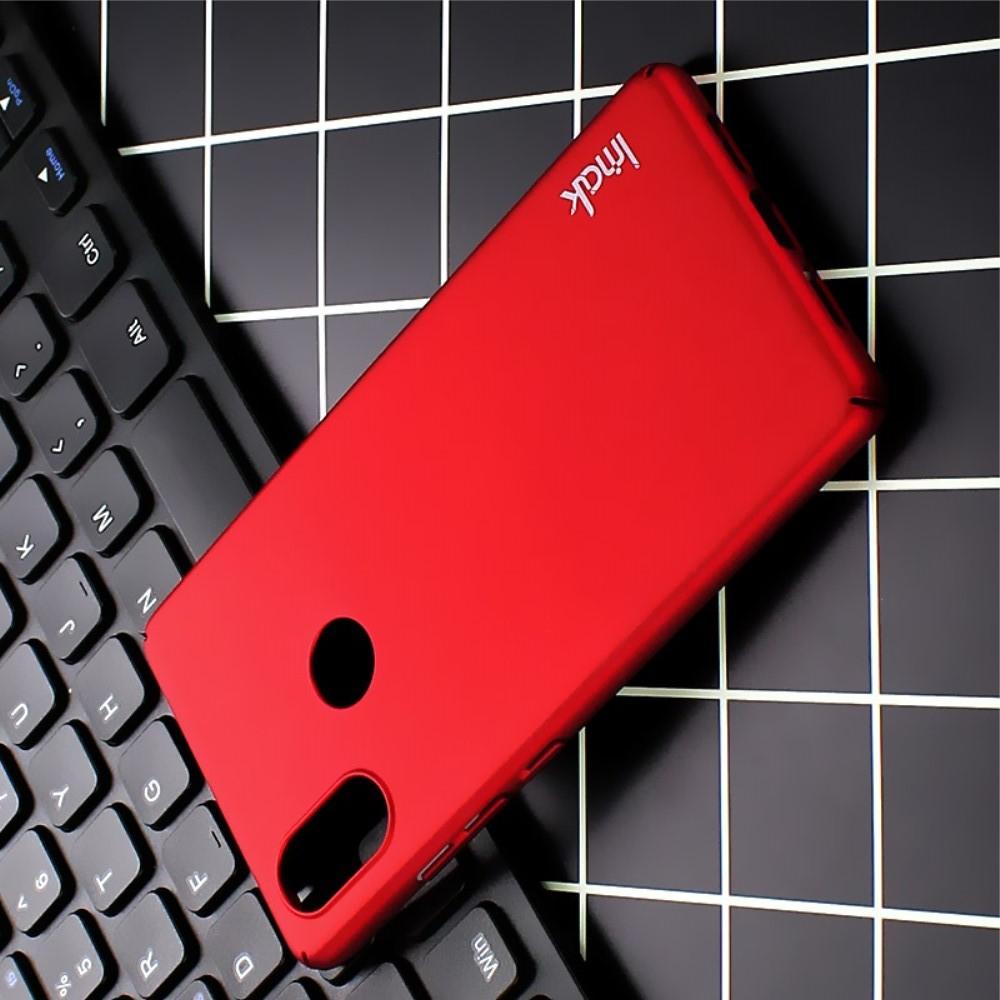 Пластиковый матовый кейс футляр IMAK Jazz чехол для Xiaomi Mi 8 SE Красный + Защитная пленка
