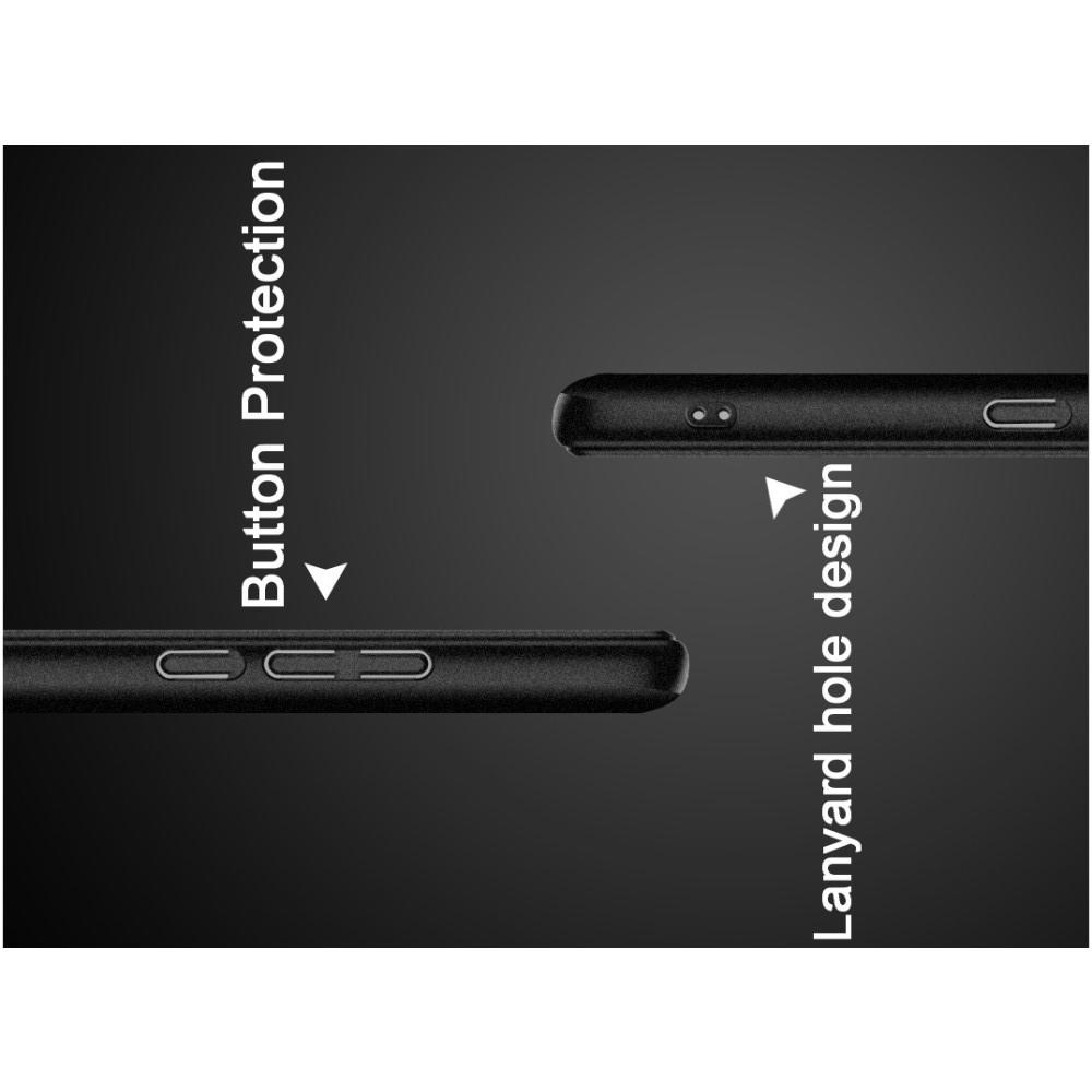 Пластиковый матовый кейс футляр IMAK Matte чехол для Xiaomi Mi 9 Песочно-Черный Ультратонкий с Защитой Кнопок