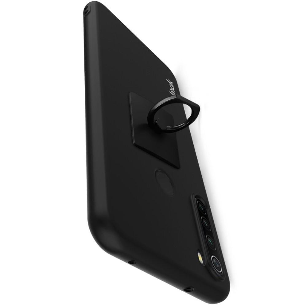 Пластиковый матовый кейс футляр IMAK Matte чехол для Xiaomi Redmi Note 8 Черный Ультратонкий