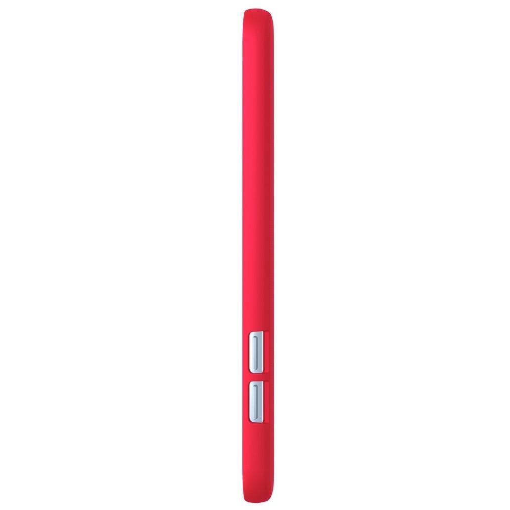 Пластиковый нескользящий NILLKIN Frosted кейс чехол для Samsung Galaxy A5 2017 SM-A520F Красный + подставка