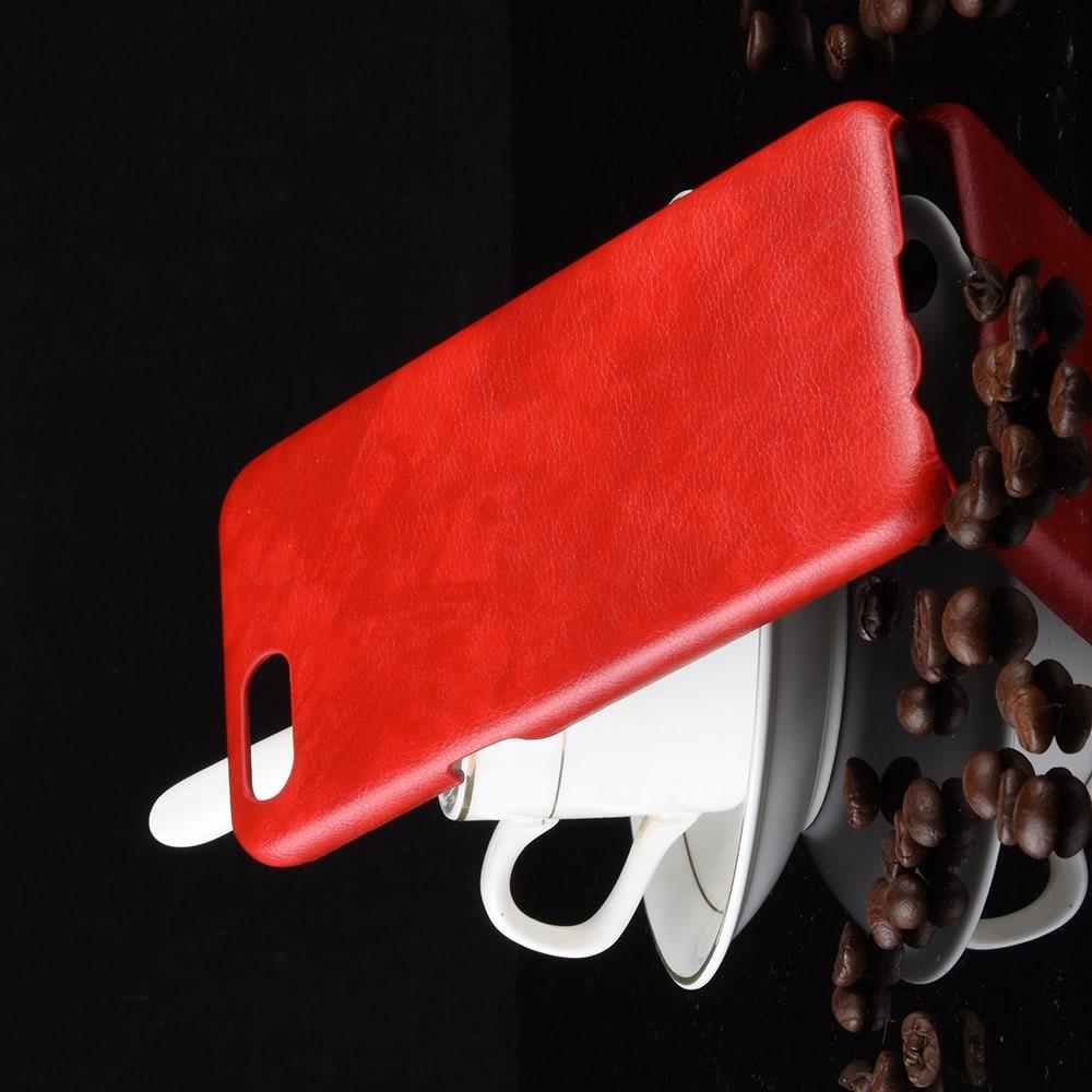 Пластиковый Жесткий Клип Кейс Футляр Искусственно Кожаный Чехол для OPPO Realme C2 Красный