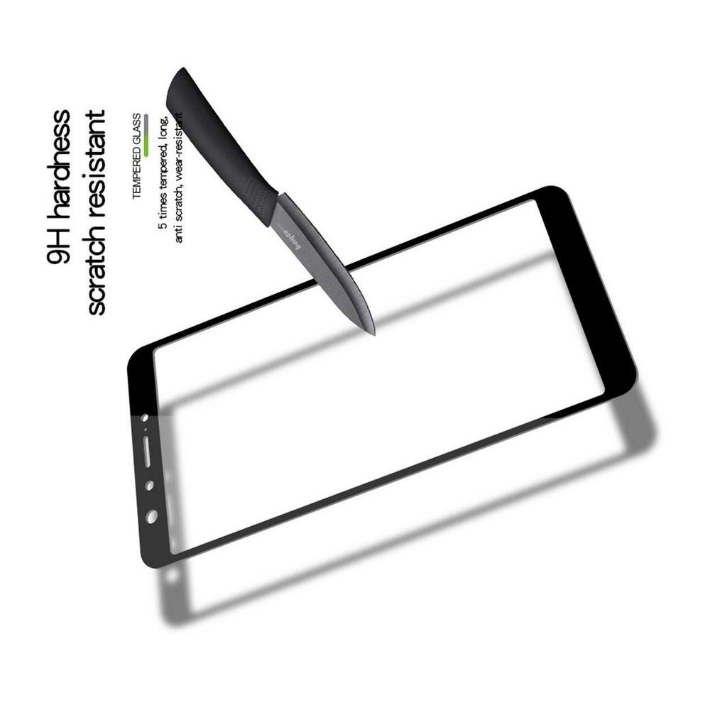 Полноэкранное Закаленное Олеофобное DF Full Screen Защитное Стекло Черное для Asus Zenfone Max Pro M1 ZB602KL