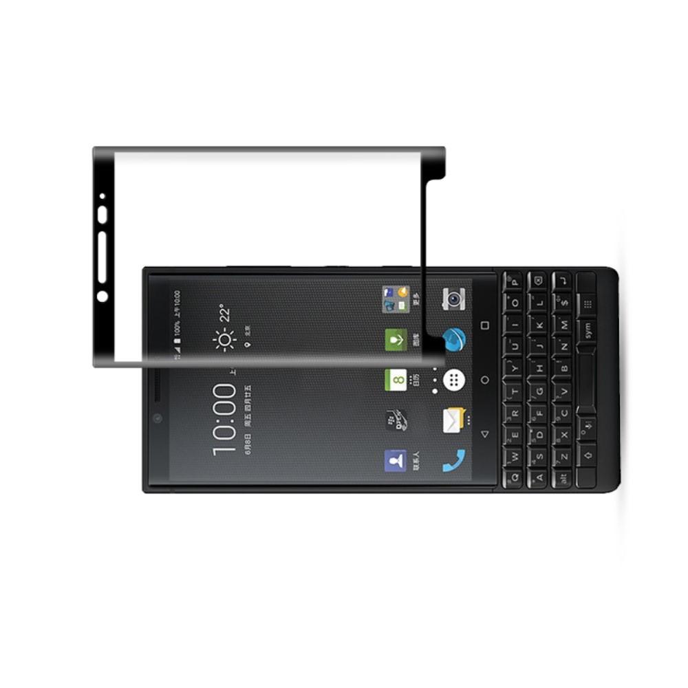 Полноэкранное Закаленное Олеофобное DF Full Screen Защитное Стекло Черное для BlackBerry KEY2