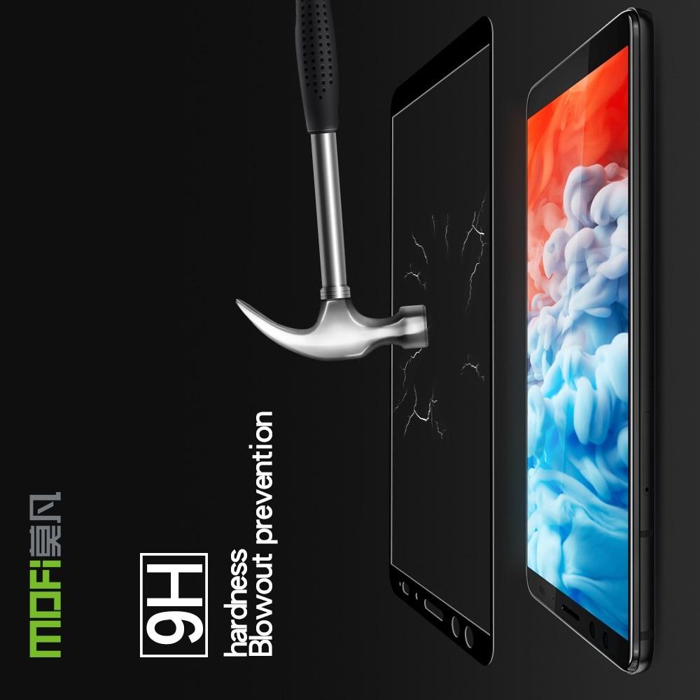 Полноэкранное Закаленное Олеофобное DF Full Screen Защитное Стекло Черное для HTC U12+