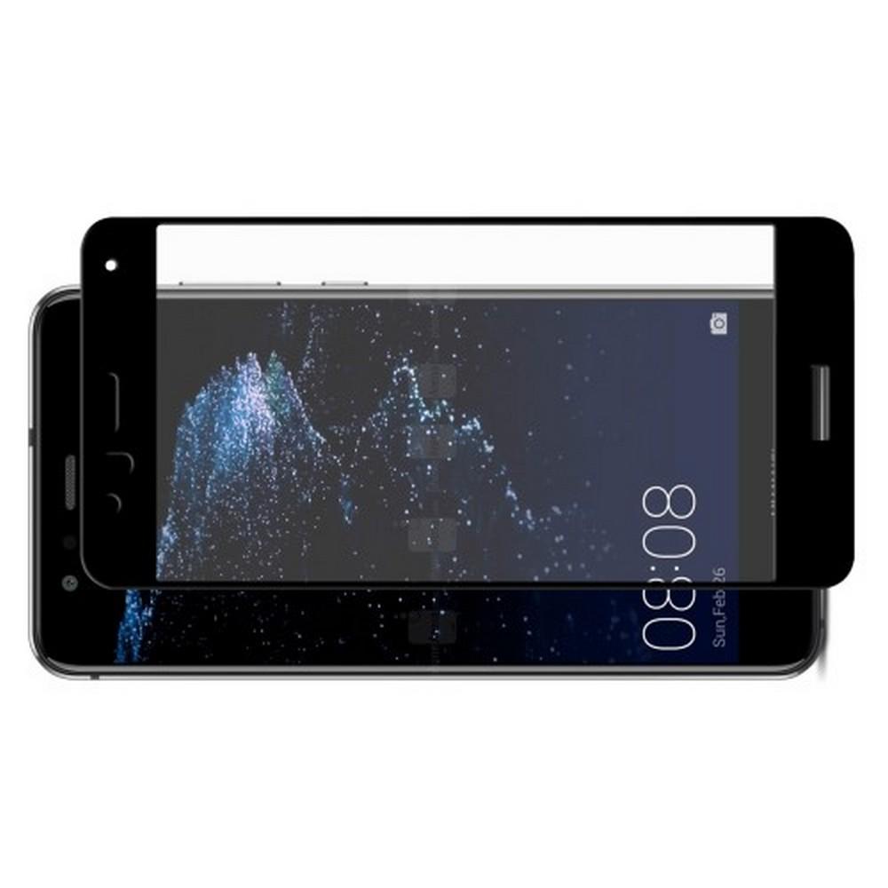 Полноэкранное Закаленное Олеофобное DF Full Screen Защитное Стекло Черное для Huawei P10 Lite
