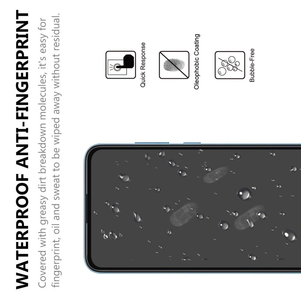 Полноэкранное Закаленное Олеофобное DF Full Screen Защитное Стекло Черное для Samsung Galaxy A11