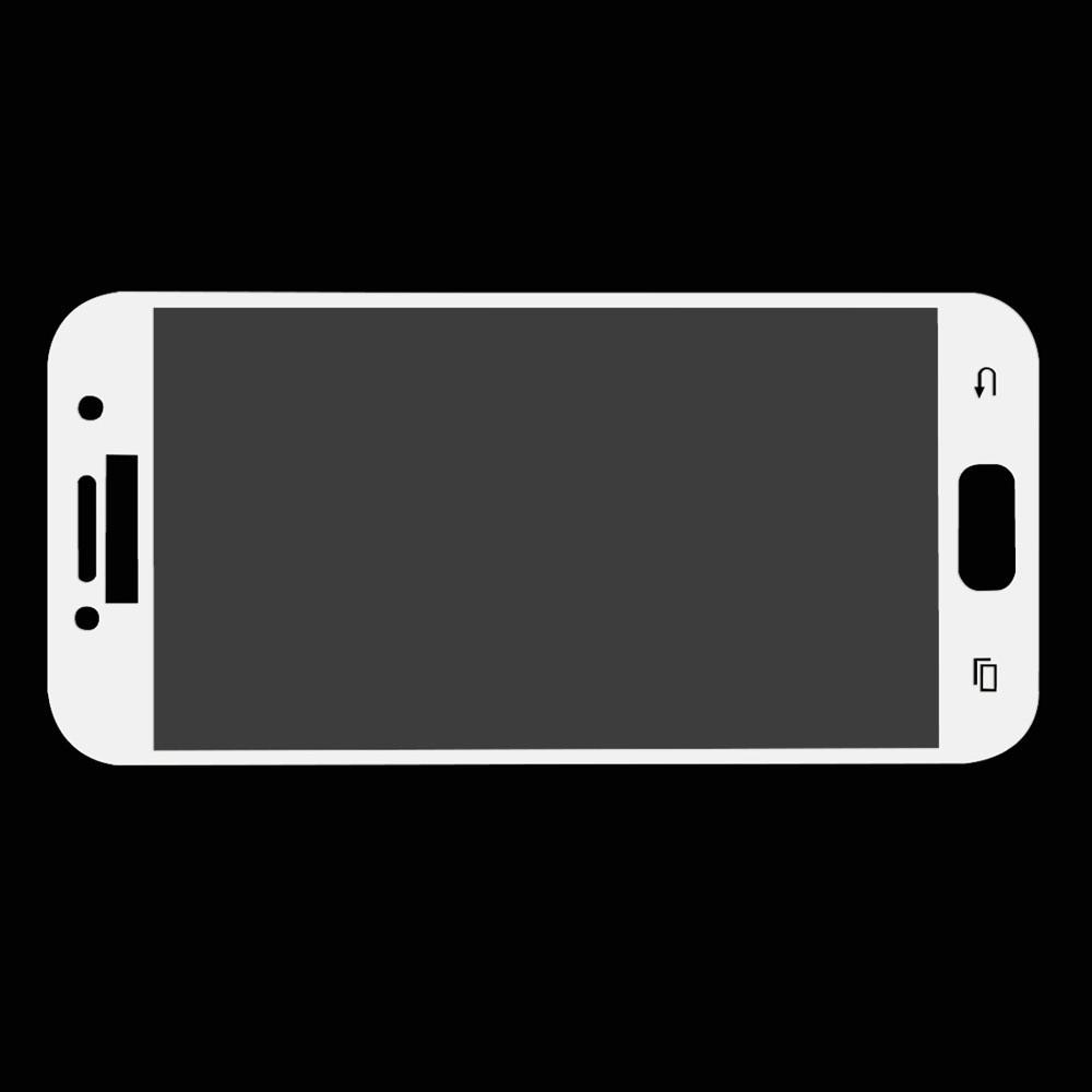 Полноэкранное Закаленное Олеофобное DF Full Screen Защитное Стекло Белое для Samsung Galaxy A3 2017 SM-A320F