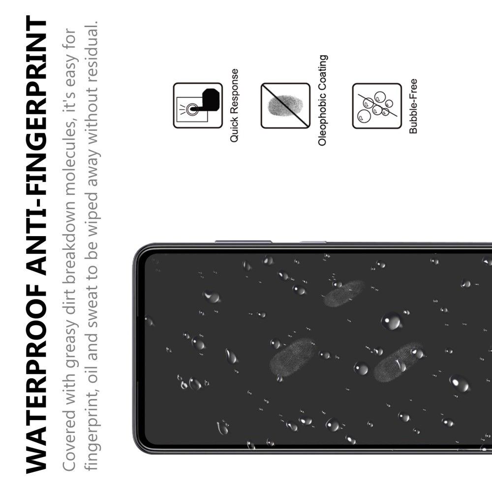 Полноэкранное Закаленное Олеофобное DF Full Screen Защитное Стекло Черное для Samsung Galaxy A72