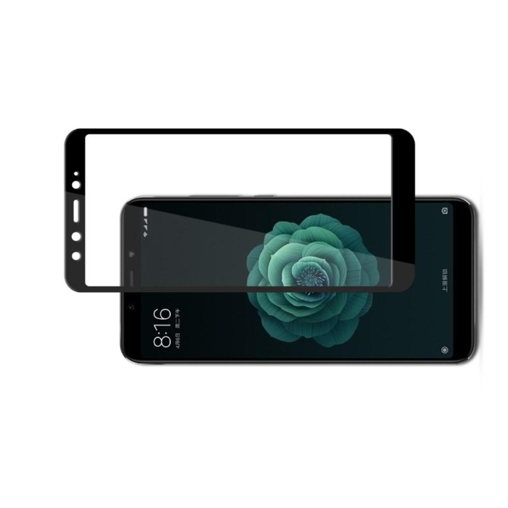 Полноэкранное Закаленное Олеофобное DF Full Screen Защитное Стекло Черное для Xiaomi Mi A2 / Mi 6X