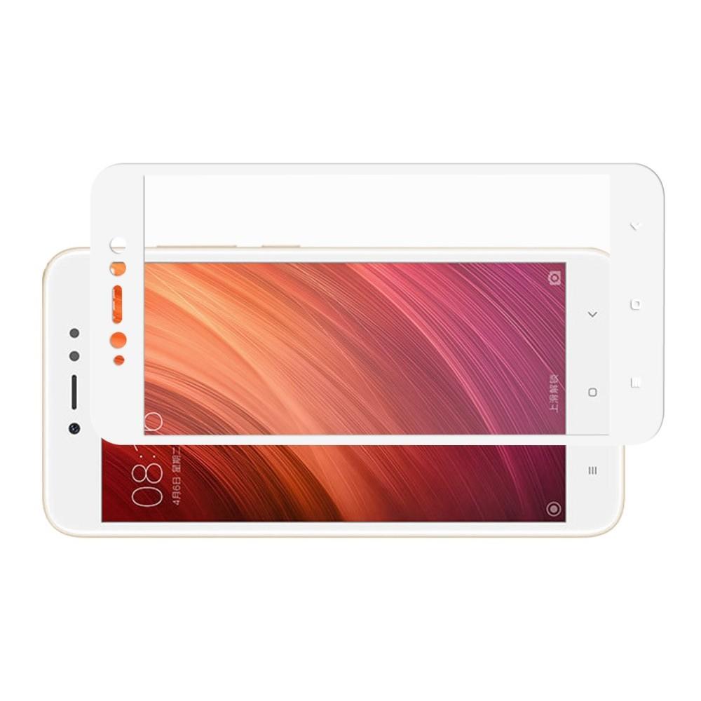 Полноэкранное Закаленное Олеофобное DF Full Screen Защитное Стекло Белое для Xiaomi Redmi Note 5A 2/16gb