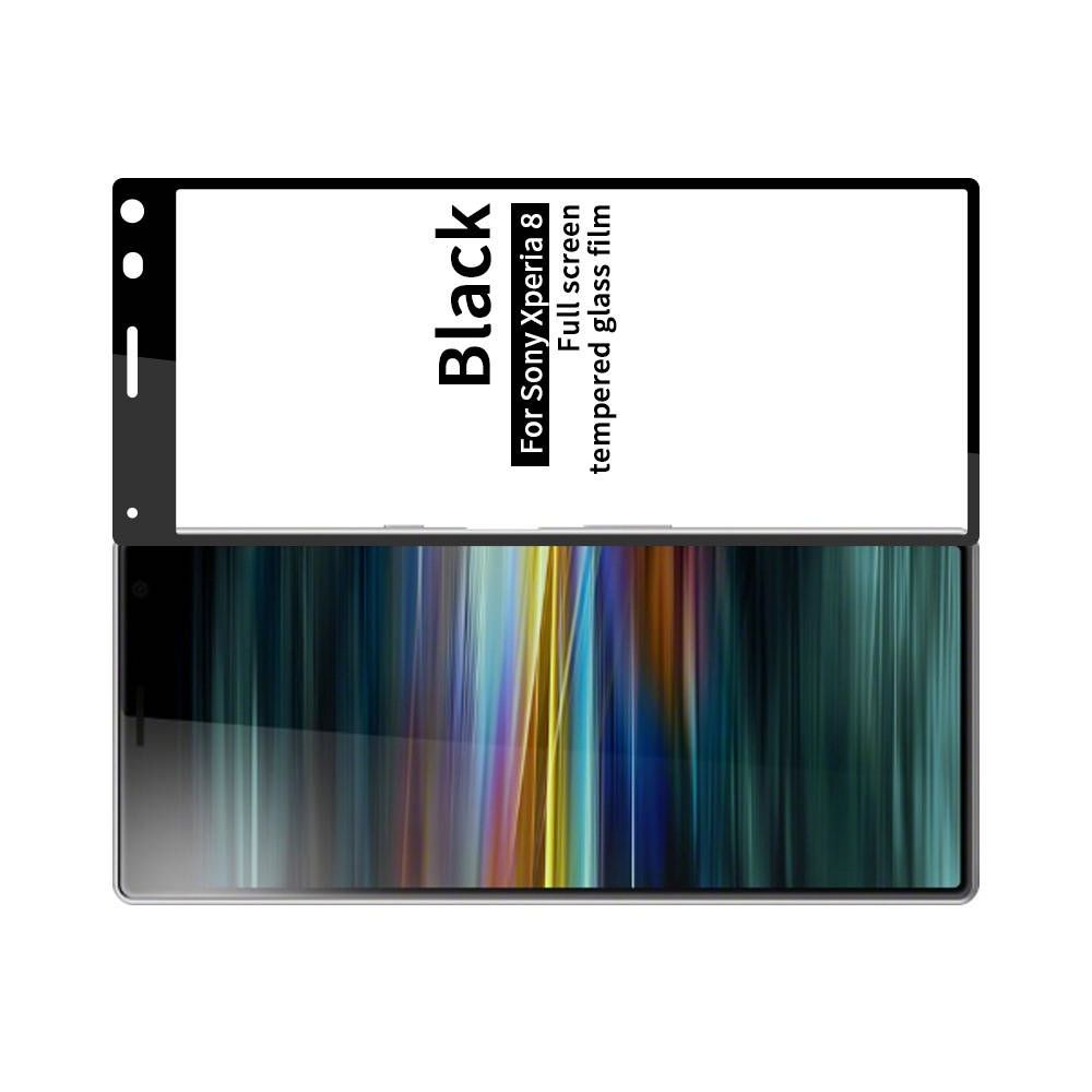 Полноэкранное Закаленное Олеофобное DF Full Screen Защитное Стекло Прозрачное для Sony Xperia 8