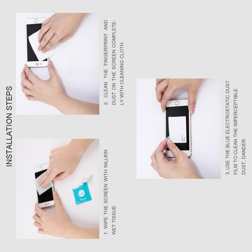 Полноразмерное Изогнутое Закаленное NILLKIN 3D CP+ Черное Стекло для Asus ROG Phone 2